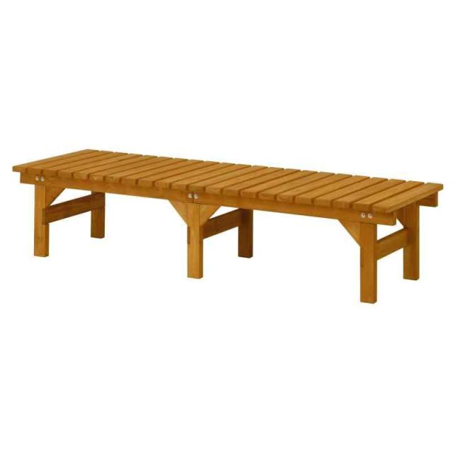 タカショー(Takasho) ウッドデッキ ウッディーDX縁台 ナチュラル (奥行58cm)