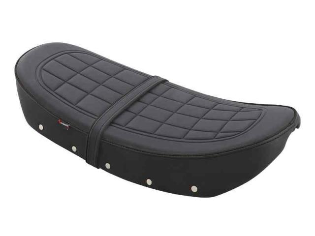 キタコ(KITACO) カスタムシート (ブラックパイピング) ダックス125(JB04/JB06) パッセンジャーベルト付 610-1320050