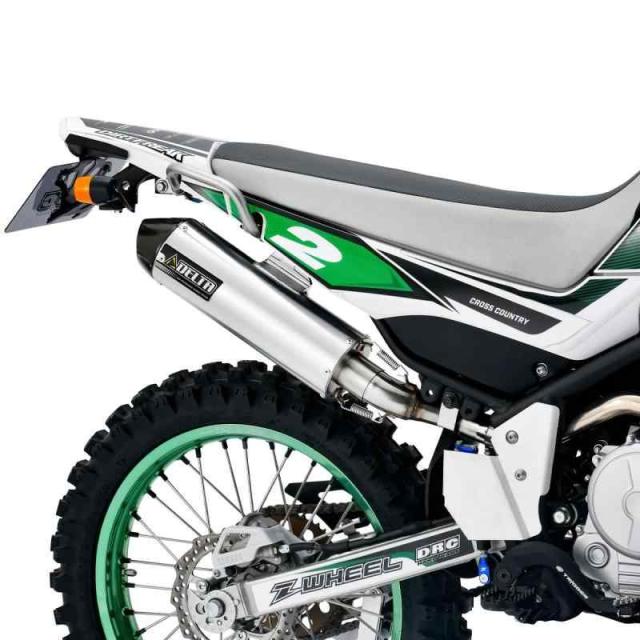 ダートフリーク(Dirtfreak) SEROW250 05-20, TRICKER 04-18, XT250X 06-17 DELTA バレル4 サイレンサー(レース用) 出力アップ マフラー スリップオン F3801_2