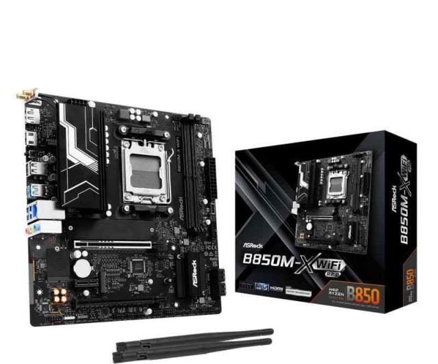 ASRock AMD B850M-Xシリーズマザーボード。 (R2.0, X WIFI。)