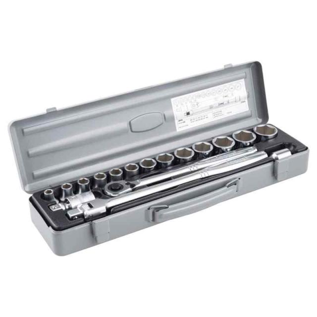 トネ(TONE) ソケットレンチセット 差込角12.7mm(1/2) 750MS 内容17点 シルバー_2