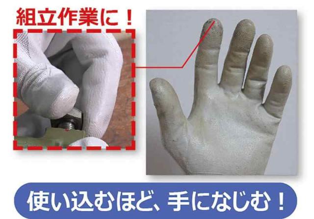 ショーワグローブ 【ケース販売・120双・ニトリル背抜き手袋】No.370 簡易包装 組立グリップ グレー Mサイズ 10双入×12袋_2