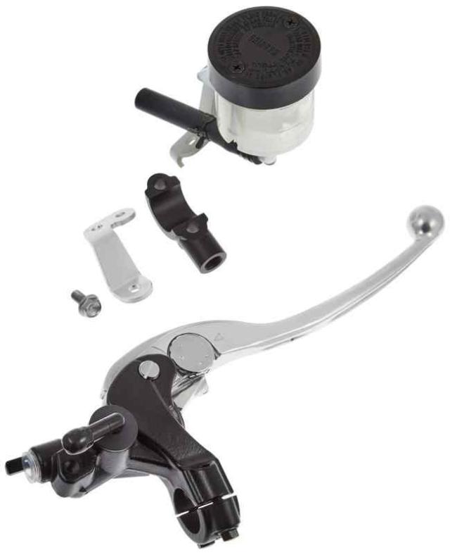 デイトナ(Daytona) NISSIN(ニッシン) バイク用 セミラジアル ブレーキマスターシリンダー 斜め横型 φ19 (横型 5/8インチ相当) ブラックボディ/バフクリアーレバー 62411の通販は