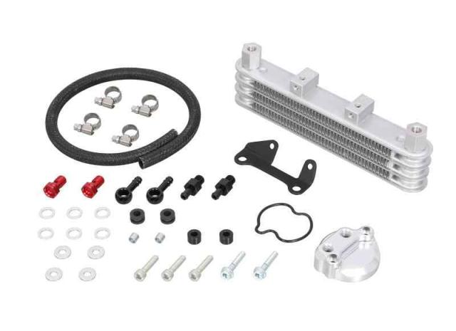 キタコ(KITACO) ニュースーパーオイルクーラーキット 3段コア (下部マウントタイプ) モンキー125(JB03) グロム(JC92) 360-1452360