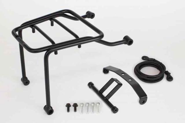 スペシャルパーツ武川 (TAKEGAWA) アルミセンターキャリアキット ゴムロープ付き ブラック ダックス125(JB04) 09-11-0315