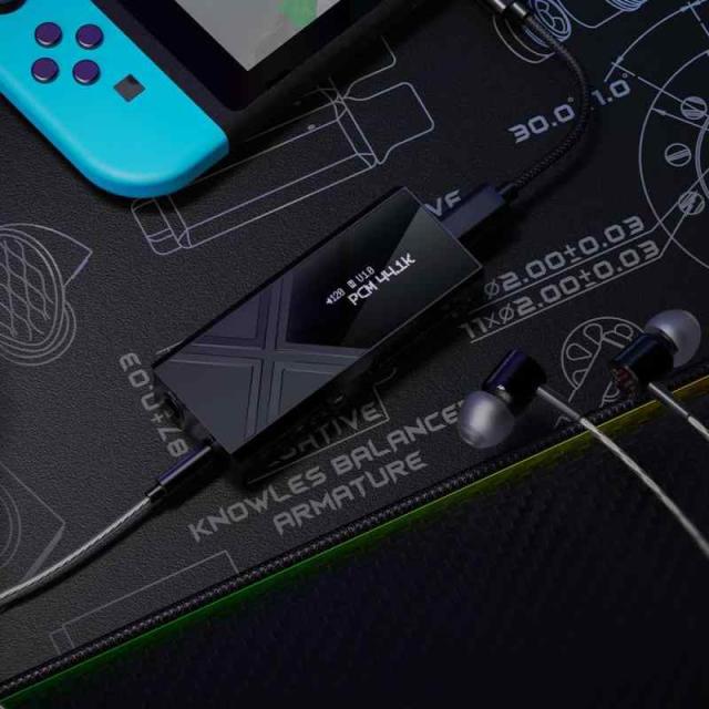FIIO KA17 【日本正規店より発送・シリアルナンバー付】ブラック ブルー ポータブル USB DAC FIO-KA17-B FIO-KA17-L (ブラック)_1