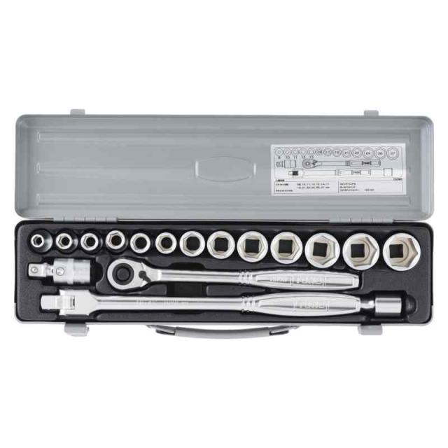 トネ(TONE) ソケットレンチセット 差込角12.7mm(1/2) 750MS 内容17点 シルバー