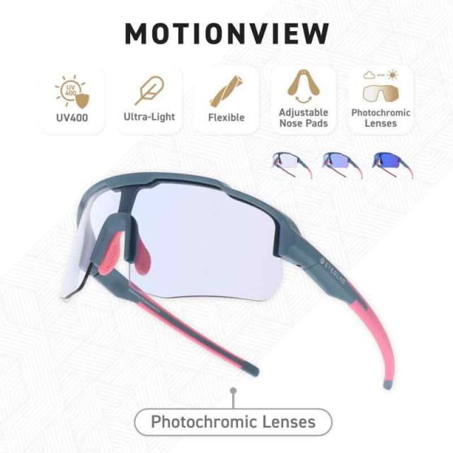 EYEGLAD] MOTIONVIEW スポーツ 調光サングラス アウトドア UV400