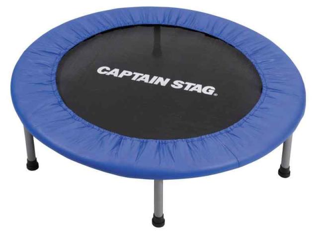 キャプテンスタッグ(CAPTAIN STAG) トランポリン 大人用 子供用 直径92cm 耐荷重80kg ベルトタイプ 折りたたみ コンパクト 収納袋付き UX-2571