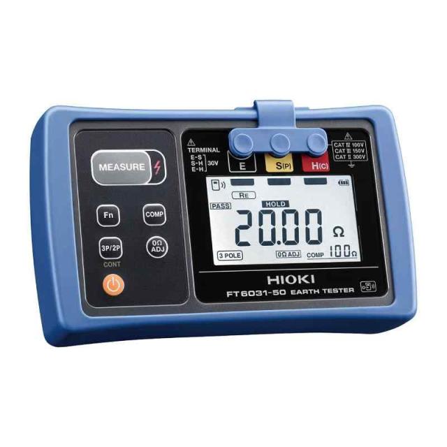 HIOKI ( 日置電機 ) FT6031-50 接地抵抗計 防水 IP65 IP67 A種 B種 C種 D種 2電極法 3電極法 携帯用ケース付属