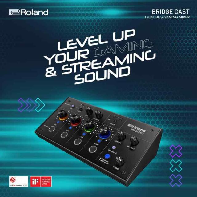ローランド Roland BRIDGE CAST/ゲーミングDACアンプ/オーディオインターフェース/配信/ゲーミングミキサー/オーディオミキサー/Mac/Windows/ブリッジキャスト/黒/Black_1