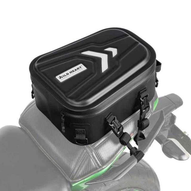 WILD HEART オートバイハード防水テールトランクバッグ 多機能ライダーバックパック