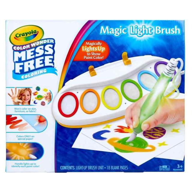 Crayola Color Wonder Magic Light Brush Mess Free Painting Gift for Kids 3 4 5 6