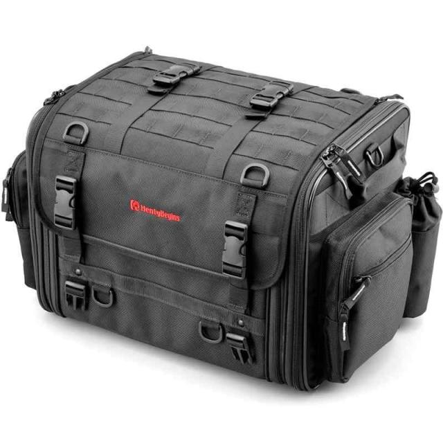 ヘンリービギンズ(Henly Begins) デイトナ バイク シートバッグ BASIC Lサイズ(44-60L) 大容量 キャンプツーリング DH-719 ブラック 96721