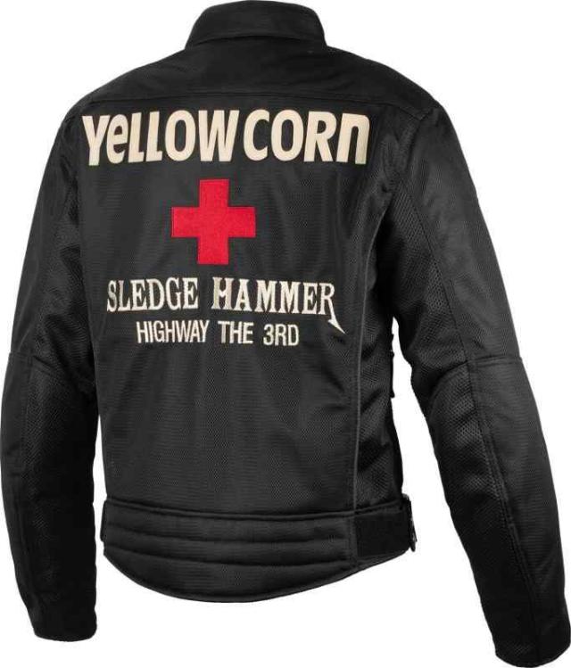 黄色玉蜀黍【ＹＥＬＬＯＷ ＣＯＲＮ】 ＹＢ−５１０１メッシュ上衣 ＢＫ Ｌ
