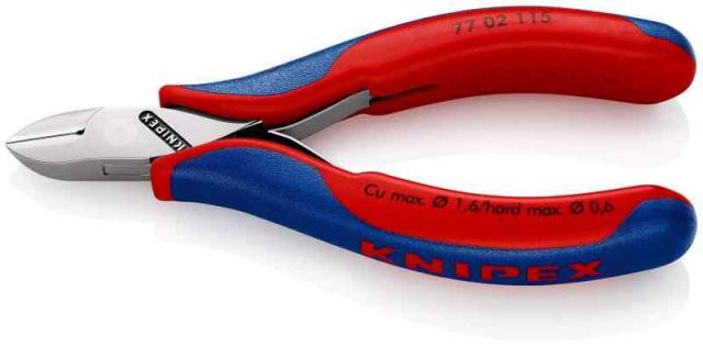 クニペックス KNIPEX 7702-115 エレクトロニクスニッパー (SB)
