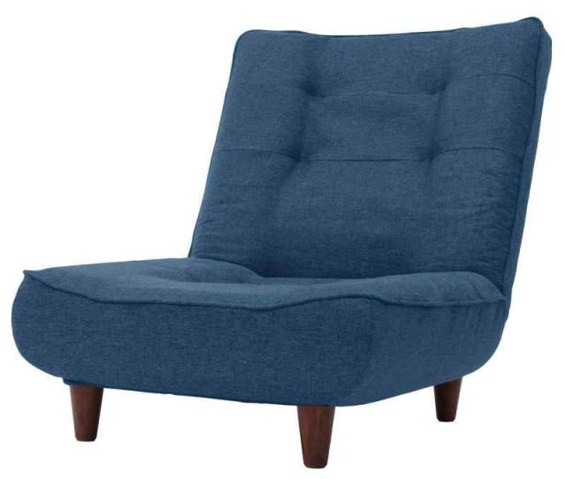 セルタン(Cellutane) ソファー 背部リクライニング ポケットコイル 日本製 (03 タスクネイビー, 01 1人掛け(かためタイプ))