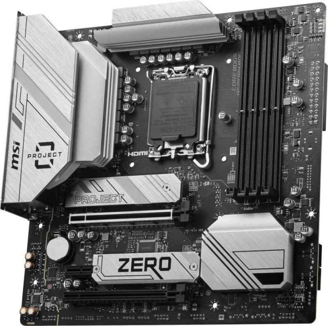 MSI B760M PROJECT ZERO バックコネクトデザイン採用 intel 第14・13・12世代 Coreプロセッサ対応 LGA1700 DDR5 Micro-ATX マザーボード MB6489_2