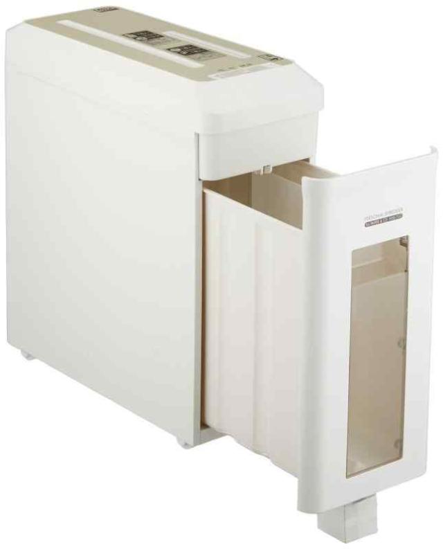 ナカバヤシ シュレッダー 家庭用 電動 CD・DVD スリムタイプ ホワイト NSE-702Wの通販は