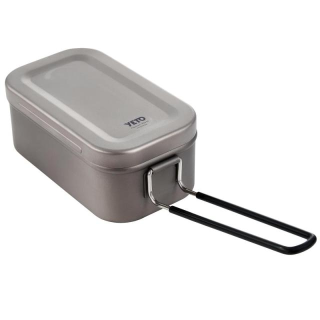 yETO メスティン 2合 チタン製 軽量 吹きこぼれ抑止溝付き キャンプ・防災用 飯盒 クッカーセットの通販は 7,747円