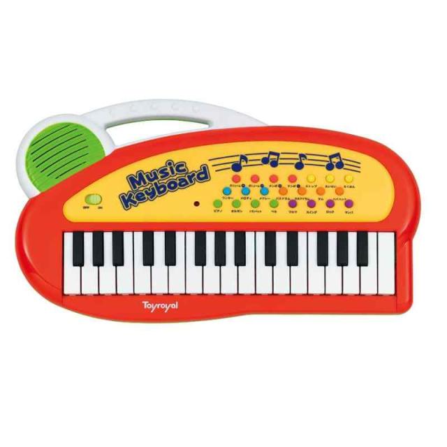 トイローヤル キッズミニキーボード ( ピアノ / 知育玩具 ) 初めての楽器に リズム 子供 音楽 キーボード ( 録音 / 再生 機能付き )の通販は