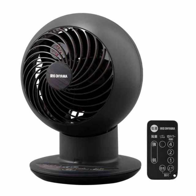 アイリスオーヤマ サーキュレーター 扇風機 静音 18畳 上下左右首振り ACモーター (マットブラック)の通販は