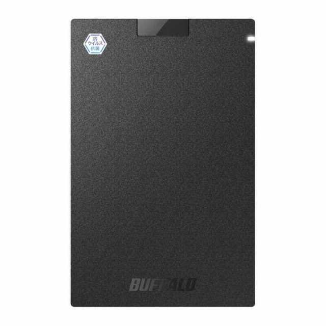 バッファロー SSD-PGVB2.0U3-B USB 3.2 (Gen 1) 対応 抗ウイルス・抗菌対応 SSD 2TB