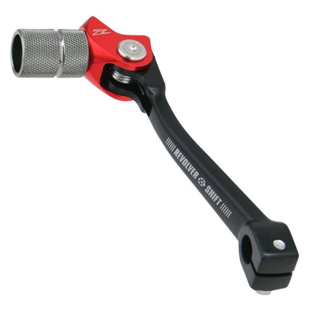 ジータレーシング(ZETA RACING) CRF50F(10mmロング) 04-25,CRF70F(10mmロング) 04-12, CRF125F 14-18, CRM50/80 93-97 リボルバーシフトレバー レッド 高強度 耐久性 6段階調整 滑