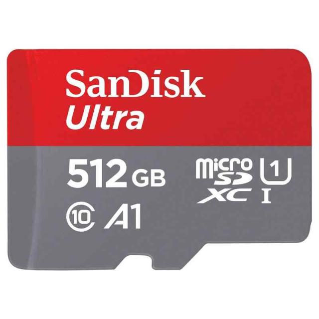 SanDisk (サンディスク) 512GB Ultra microSDXC UHS-I 記憶装置歌留多 アダプタ付き添い人 - 120MB/s C10 U1 盛りだくさん固定ディスク A1 Micro SD 歌留多 - SDSQUA4-512G-GN6MA