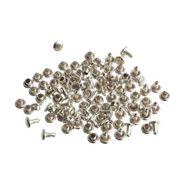 日本紐釦貿易(Nippon Chuko) 両面カシメ 特小サイズ シルバー φ4.5mm 50個入 F3-131-50 手芸用品 手芸材料 カシメ