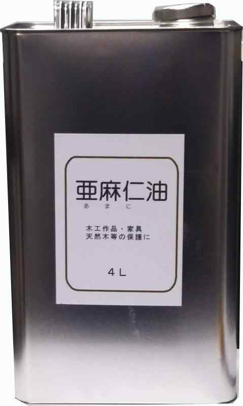 中部サンデー 亜麻仁油 天然植物油脂油性塗料4L缶クリア 165mm×280mm×100mm