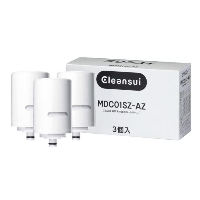 クリンスイ 浄水器 蛇口直結型 交換カートリッジ【メーカー純正品 日本製】 MONOシリーズ (MDC01S×3個入り) 増量パック MDC01SZ-AZ PFOS/PFOA 有機フッ素化合物 除去