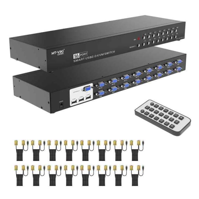 MT-VIKI USB VGA KVM切替器 スイッチ (16ポート)