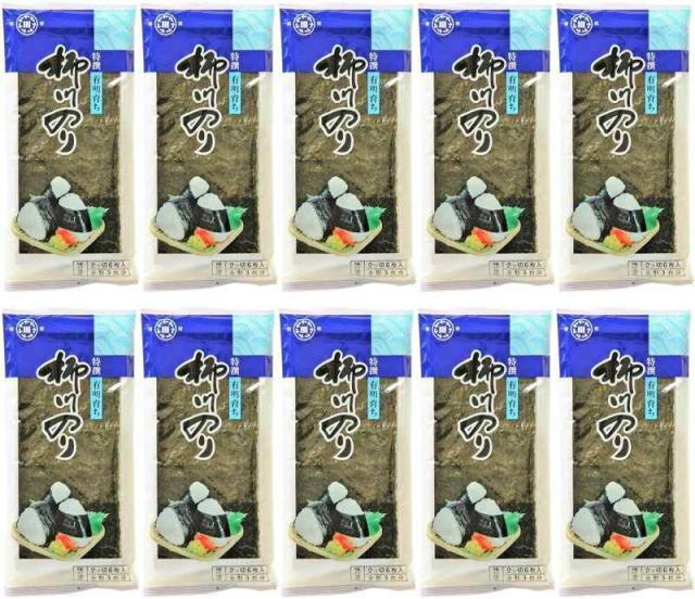 [柳川海苔本舗] 味付け海苔 特選柳川のり 味付のり 全形30枚分 (2切6枚入×10袋)