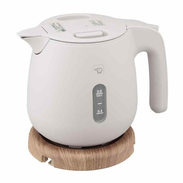 象印 電気ケトル 0.8L コンパクト カップ1杯約60秒 安全設計 清潔 ほこりブロック ナチュラル 雑貨テイスト サンドグレー CK-SA08-HZの通販は