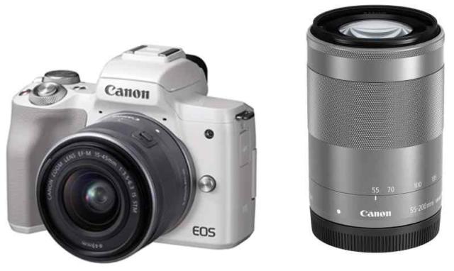 Canon EOS M200 ミラーレス一眼カメラ ホワイト ダブルレンズキット Amazon | Canon ミラーレス一眼カメラ EOS M200 ダブルレンズ