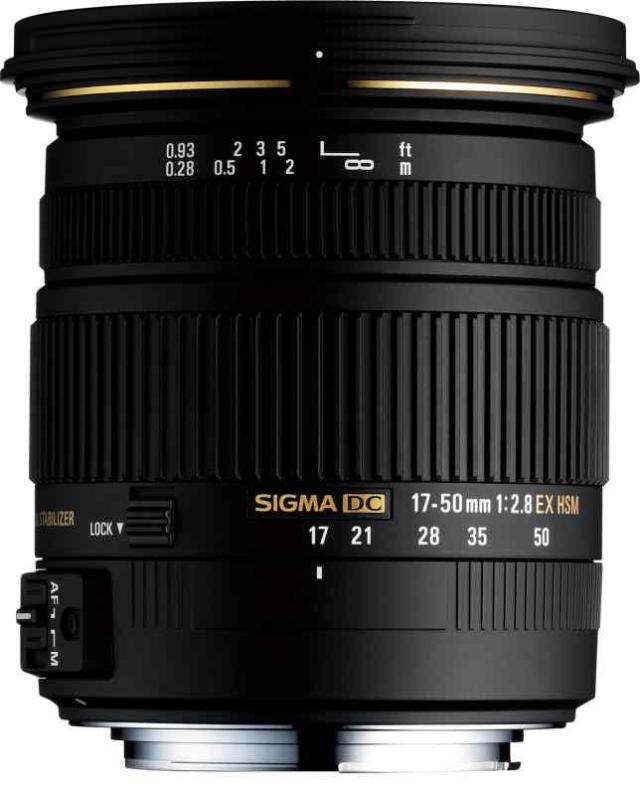 中古】SIGMA 標準ズームレンズ 17-50mm F2.8 EX DC OS HSM (通常