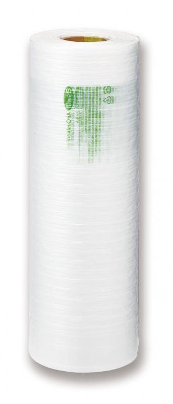 アスウィル エアークッションフィルム ACB443025 厚口25ミクロン 緩衝材作成機用 ロールフィルム バブルタイプ 粒径4cm 300×400mm 200M巻 半透明