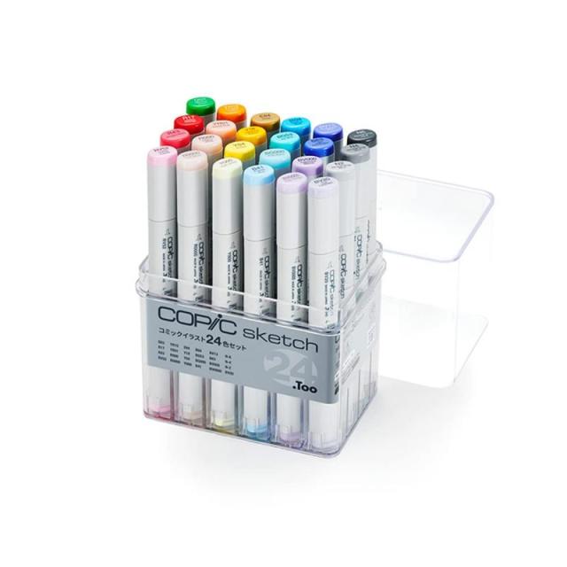 コピック(COPIC) Tooスケッチ ベーシック イラストマーカー (コミックイラスト 24色セット)