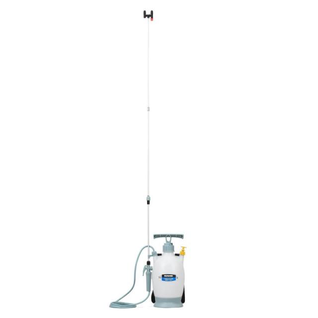 工進(KOSHIN) 蓄圧式 噴霧器 タンク 4L ミスターオート HS-403BT 伸縮 2段 ノズル 継足しパイプ 噴口 2個 防除 消毒 散布 マルチカラー