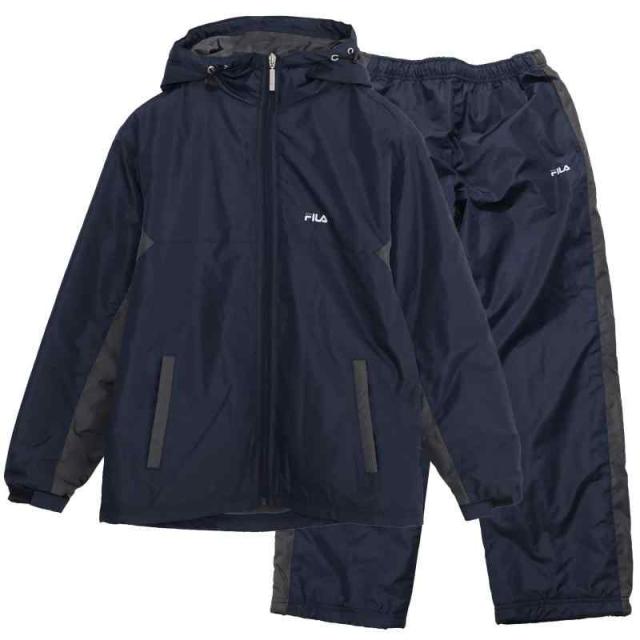 フィラ] 上下セット 裏フリース ウォームアップスーツ 温かい ウィンド