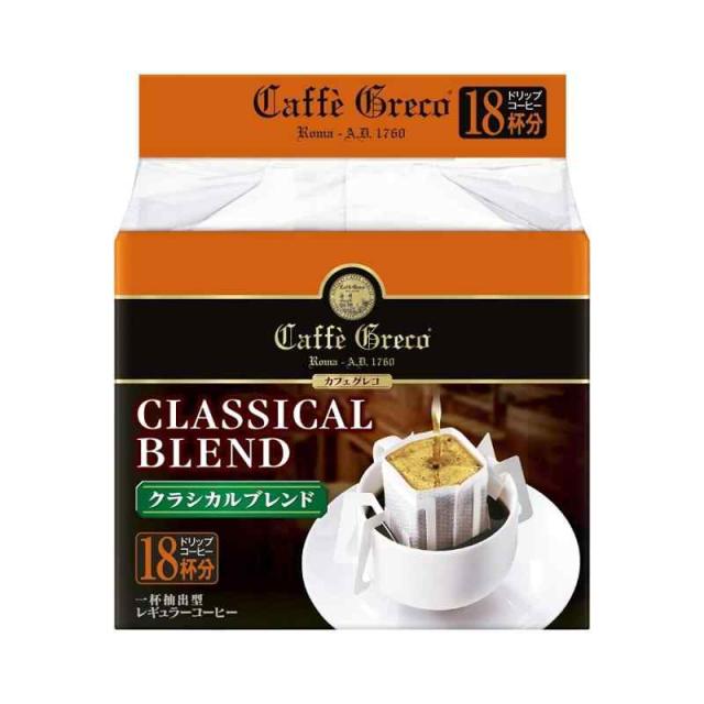 UCC カフェグレコ ドリップコーヒー クラシカルブレンド 18P×6個 5,862円