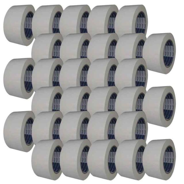 古藤工業 Monf No.890 カラー布粘着テープ 白 厚0.22mm×幅50mm×長さ25m 30巻入り