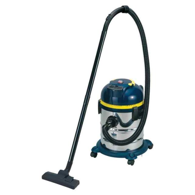 【オンライン品】パオック(PAOCK) ステンレス バキュームクリーナー 乾湿両用 吸込仕事率220W ネイビー 20L コード自動巻取付 NVC-20L