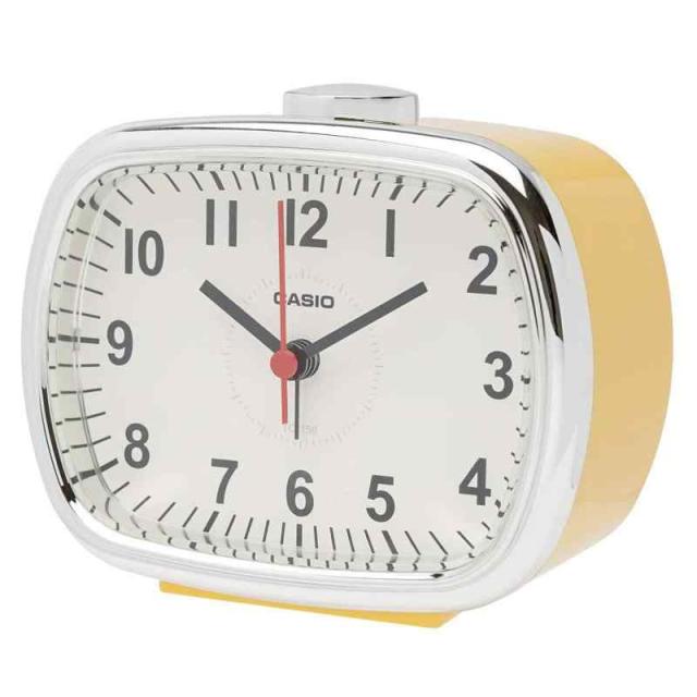 CASIO(カシオ) 目覚まし時計 置き時計 イエロー 黄色 アナログ スヌーズ ライト レトロ TQ-159-9JF その他時計