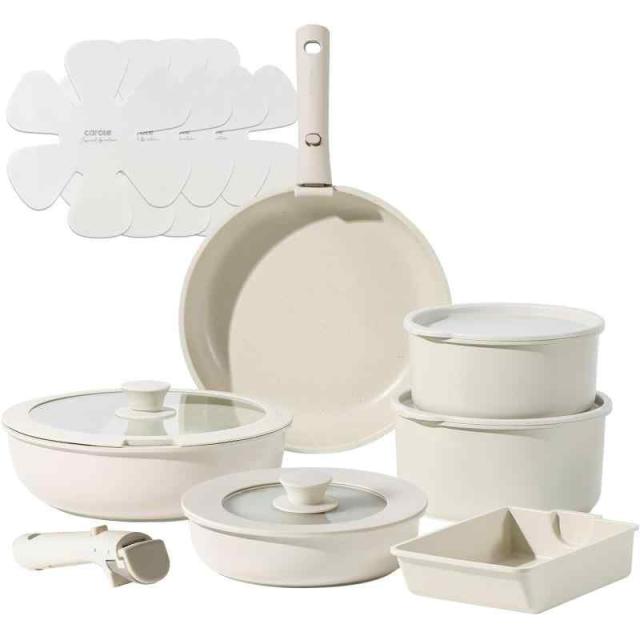 509mk55〇さが美 洗える着物 赤系 小紋 市松模様 葉〇しつけ付き美品