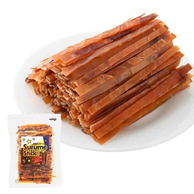 博屋 するめスティック するめジャーキー 業務用 イカジャーキー 駄菓子 炙り イカ おつまみ スルメ あたりめ 大容量 チャック袋入 (500グラム (x 1))