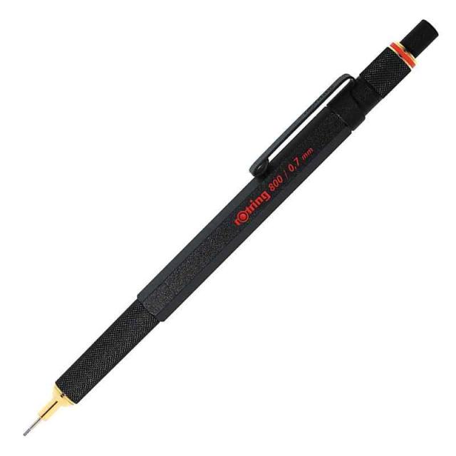 ロットリング シャープペン メカニカルペンシル 800 0.7mm ブラック 1904446 正規輸入品