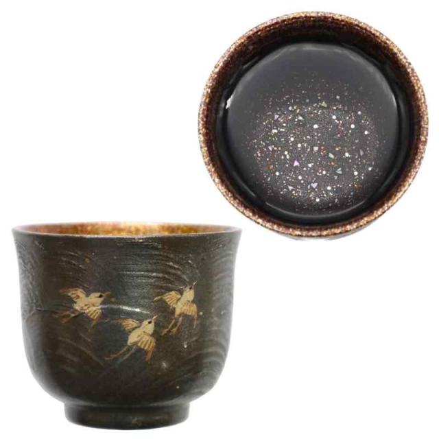 MA243 加賀蒔絵 能楽・翁 本金高蒔絵 朱塗三ッ盃・盃台 松蒔絵 木製 杯 Yahoo!オークション - 加賀蒔絵 祥瑞蒔絵三ツ組盃 鶴蒔絵盃台