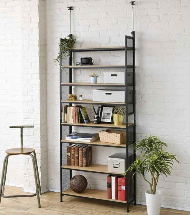 フリーラック 約幅74cm スチール アイアン コンクリート 組立品 フリーラック 約幅74cm スチール アイアン コンクリート 組立